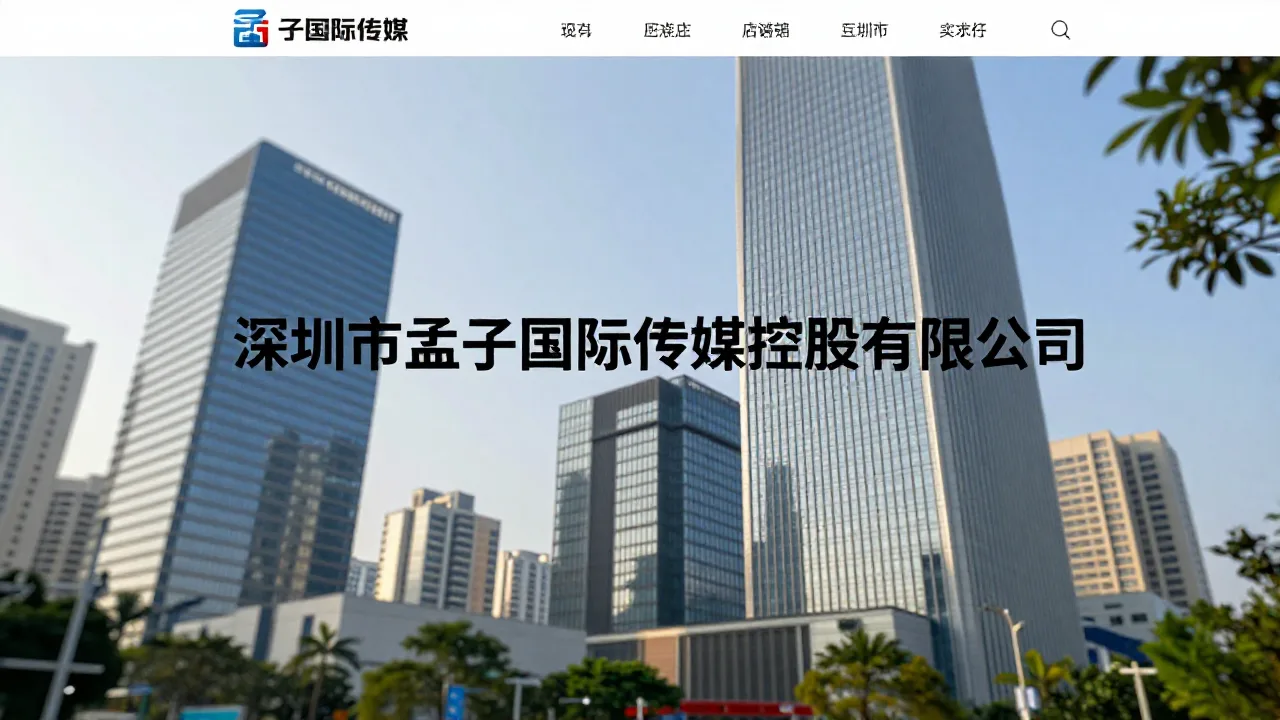 深圳市孟子国际传媒控股有限公司 首页主视觉
